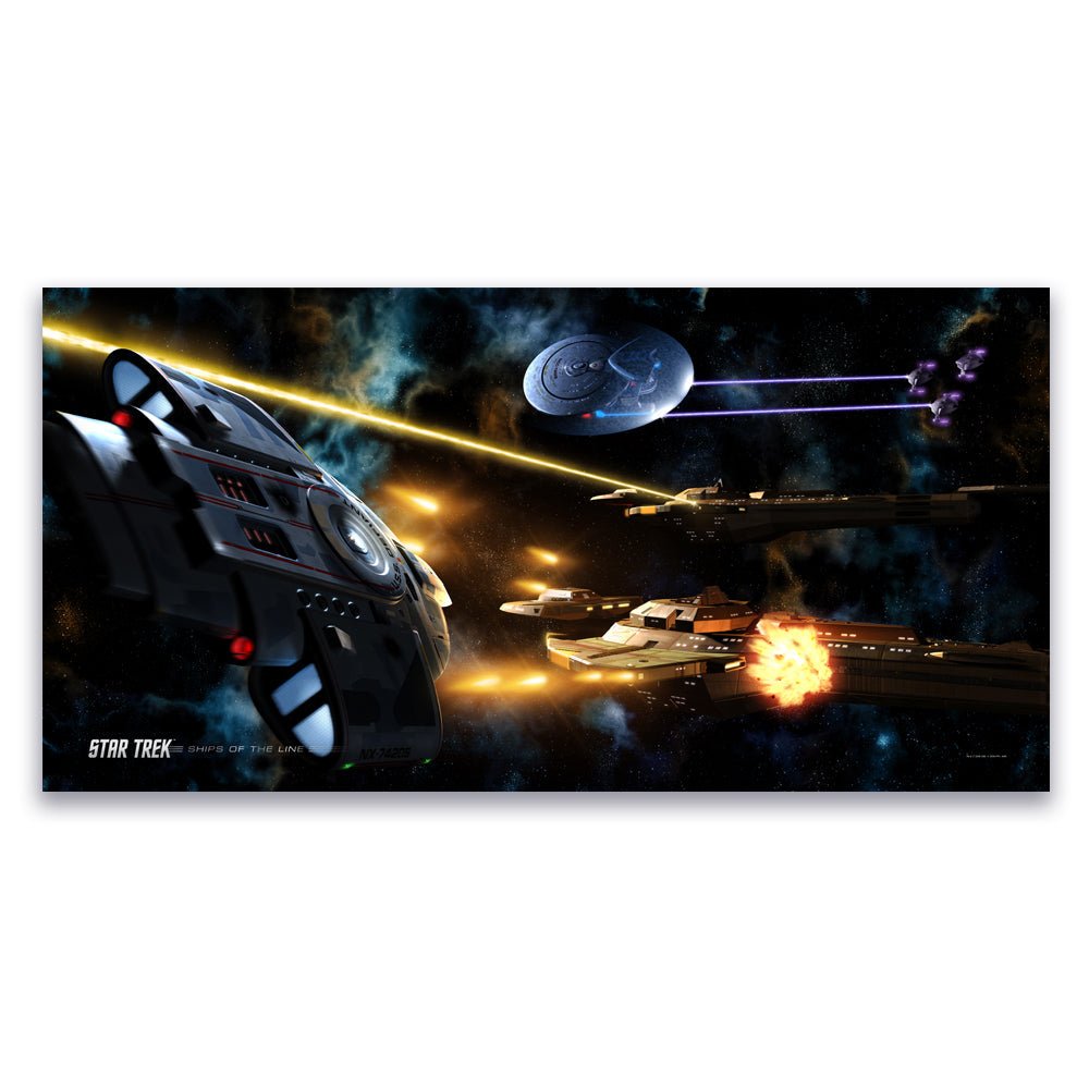 Star Trek: Deep Space 9 Ships of the Line Fortune Favors the Bold Satin Poster - Paramount Shop