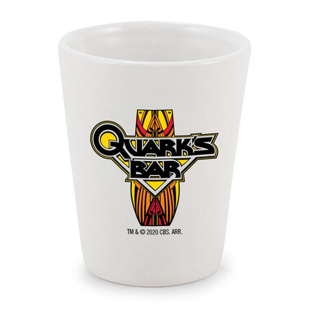 Star Trek: Deep Space Nine Quark's Bar Vintage Logo Shot Glass - Paramount Shop
