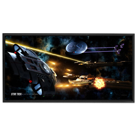 Star Trek: Deep Space Nine Ships of the Line Fortune Favors the Bold Floating Frame Wrapped Canvas - Paramount Shop