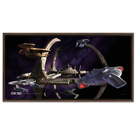 Star Trek: Deep Space Nine Ships of the Line Wheel in the Sky Floating Frame Wrapped Canvas - Paramount Shop