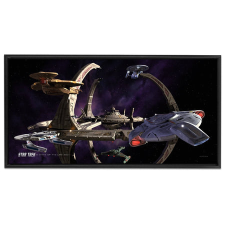 Star Trek: Deep Space Nine Ships of the Line Wheel in the Sky Floating Frame Wrapped Canvas - Paramount Shop