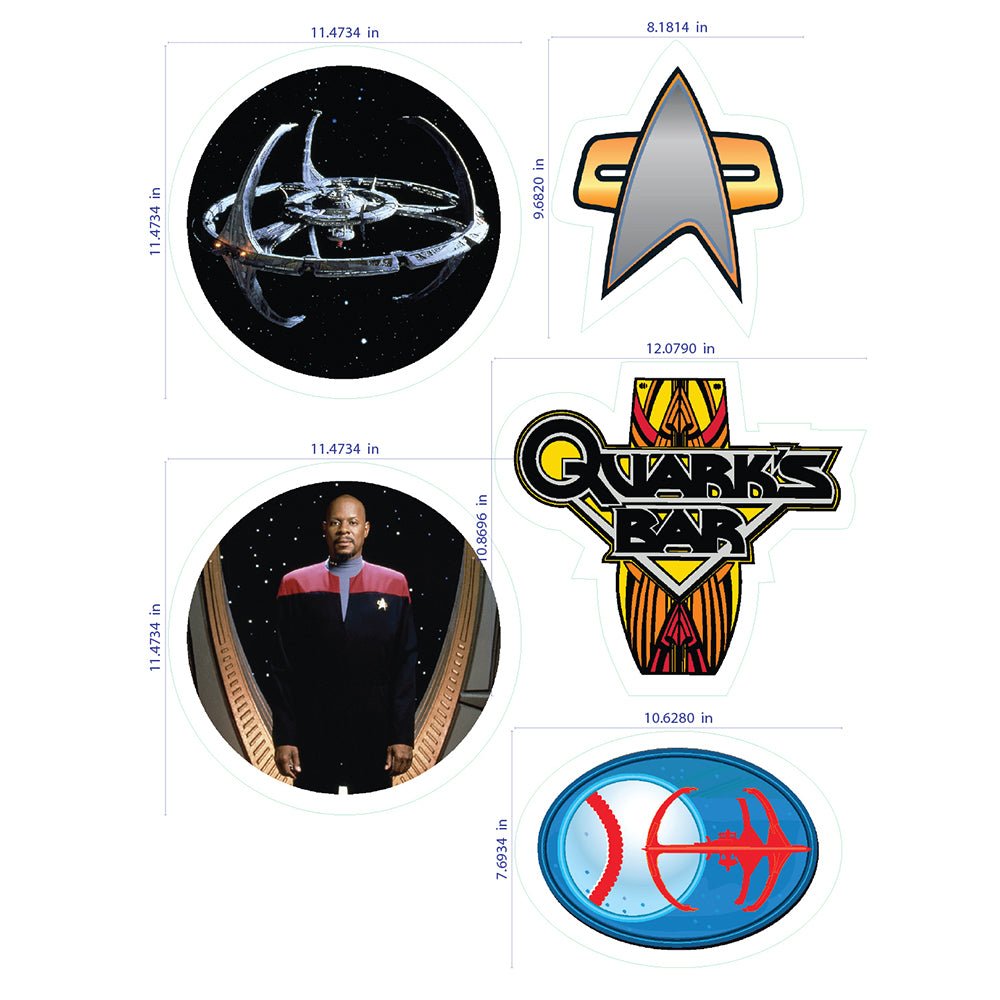 Star Trek: Deep Space Nine Wall Sticker Sheet - Paramount Shop