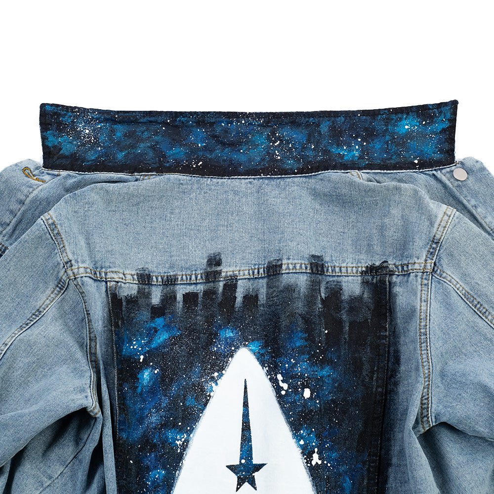 Star Trek Delta Hand - Painted Denim Jacket by Wren + Glory - Paramount Shop