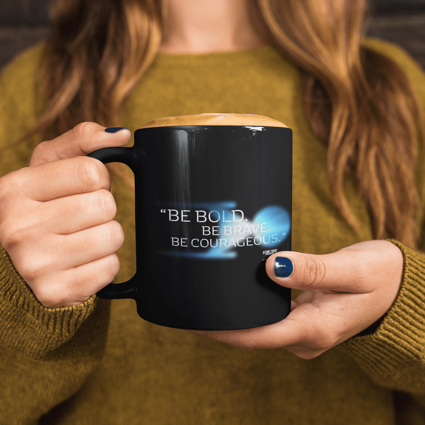 Star Trek: Discovery Be Bold. Be Brave. Be Courageous. Black Mug - Paramount Shop