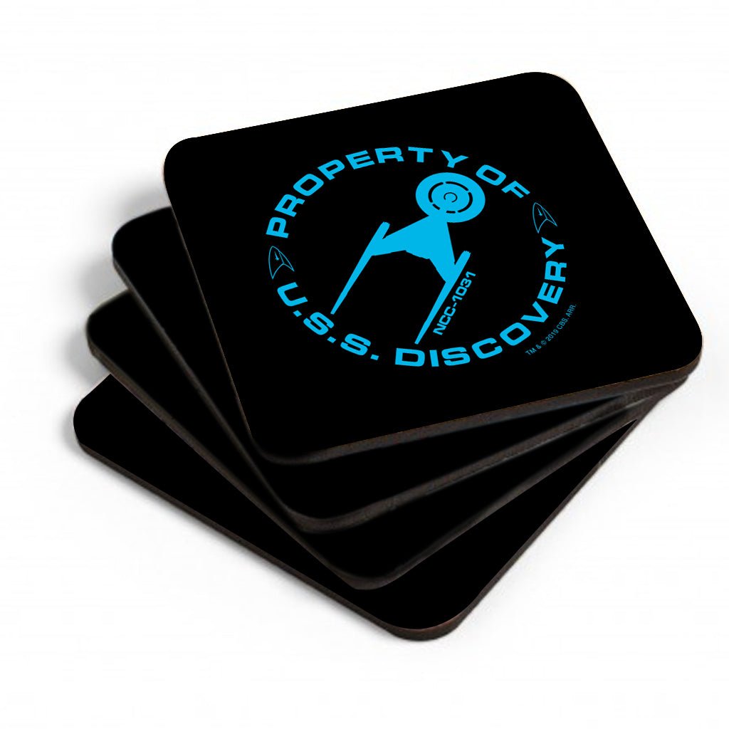 Star Trek: Discovery Property of U.S.S. Discovery Ship Coasters - Paramount Shop