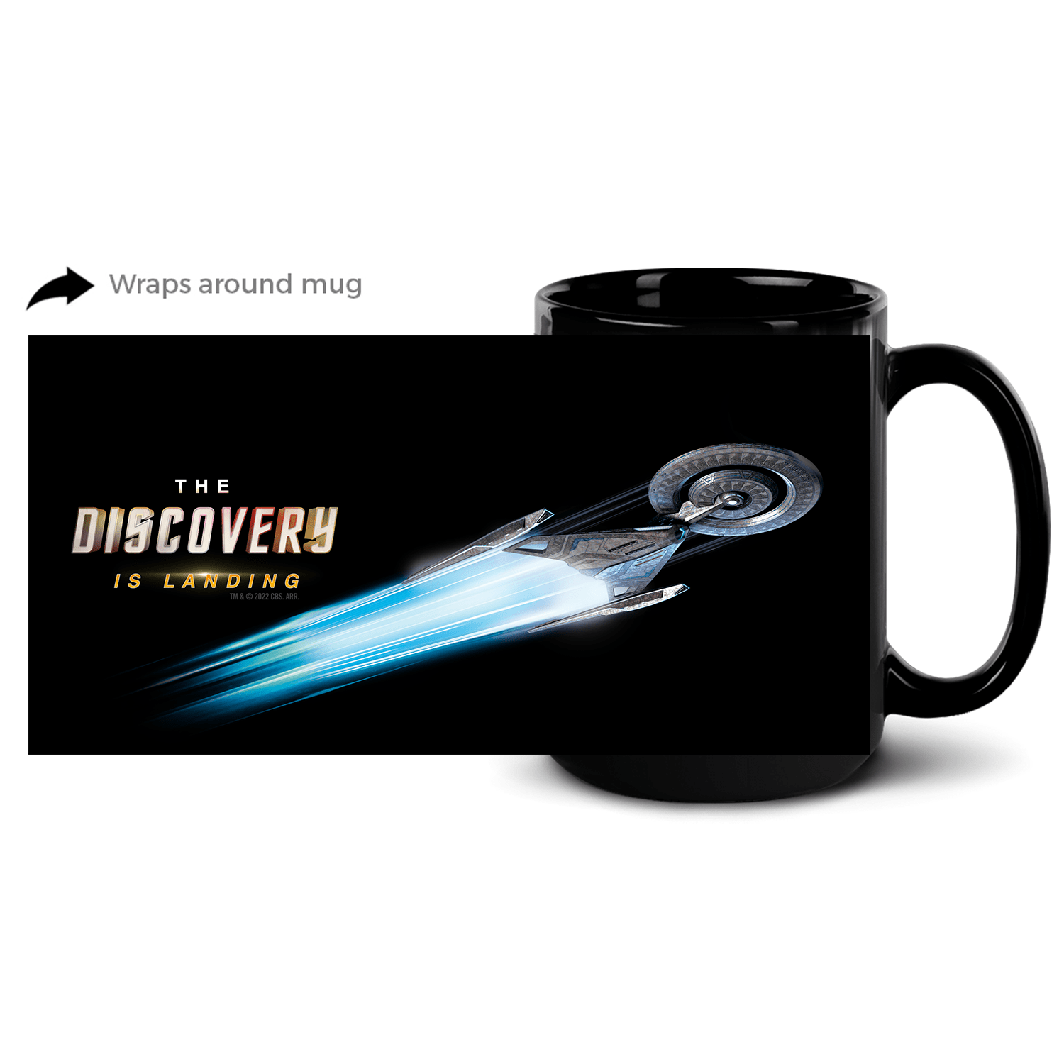 Star Trek: Discovery The Discovery Is Landing Black Mug - Paramount Shop