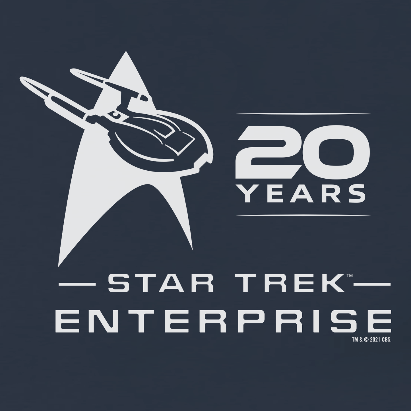 Star Trek: Enterprise 20th Anniversary Adult Short Sleeve T - Shirt - Paramount Shop