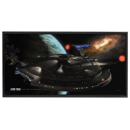 Star Trek: Enterprise Ships of the Line Distant Cousins Floating Frame Wrapped Canvas - Paramount Shop