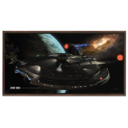 Star Trek: Enterprise Ships of the Line Distant Cousins Floating Frame Wrapped Canvas - Paramount Shop