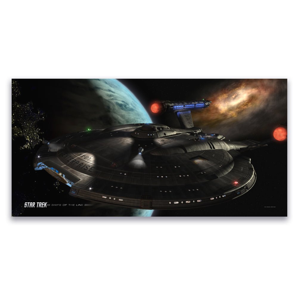 Star Trek: Enterprise Ships of the Line Distant Cousins Satin Poster - Paramount Shop