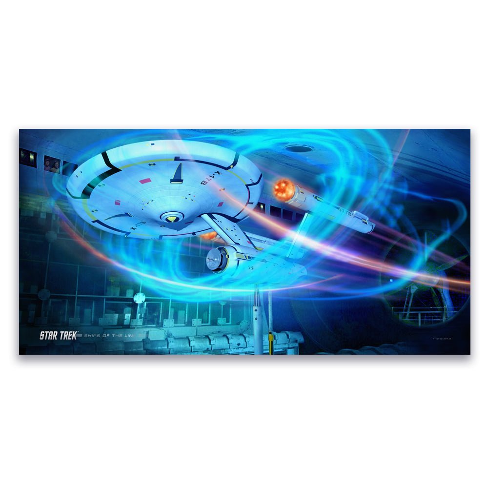Star Trek: Enterprise Ships of the Line Wind Tunnel Satin Poster - Paramount Shop