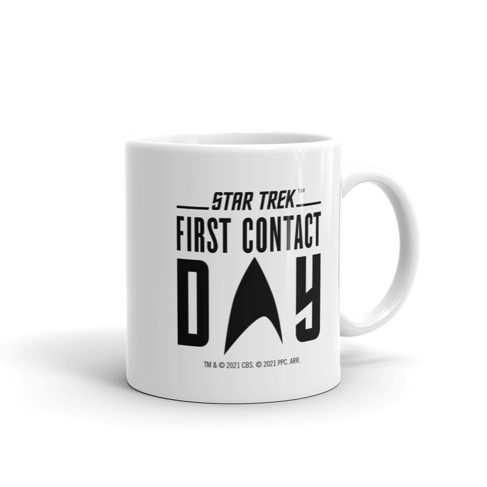 Star Trek: First Contact Day Black Logo White Mug - Paramount Shop