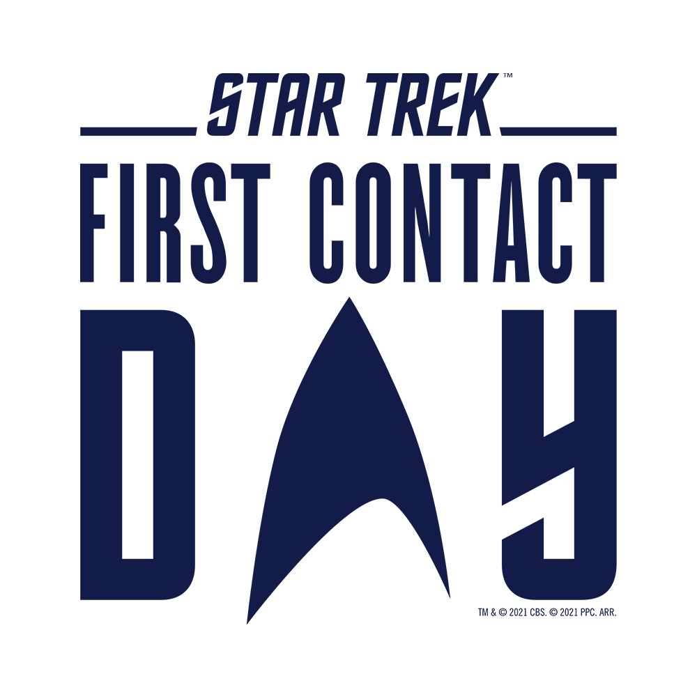 Star Trek: First Contact Day Blue Logo Women's Short Sleeve T - Shirt - Paramount Shop