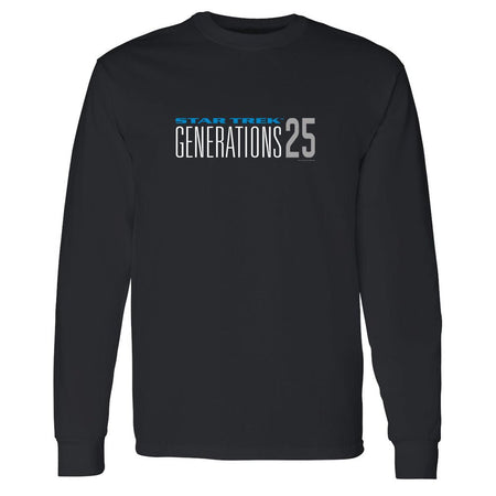 Star Trek: Generations 25 Logo Adult Long Sleeve T - Shirt - Paramount Shop