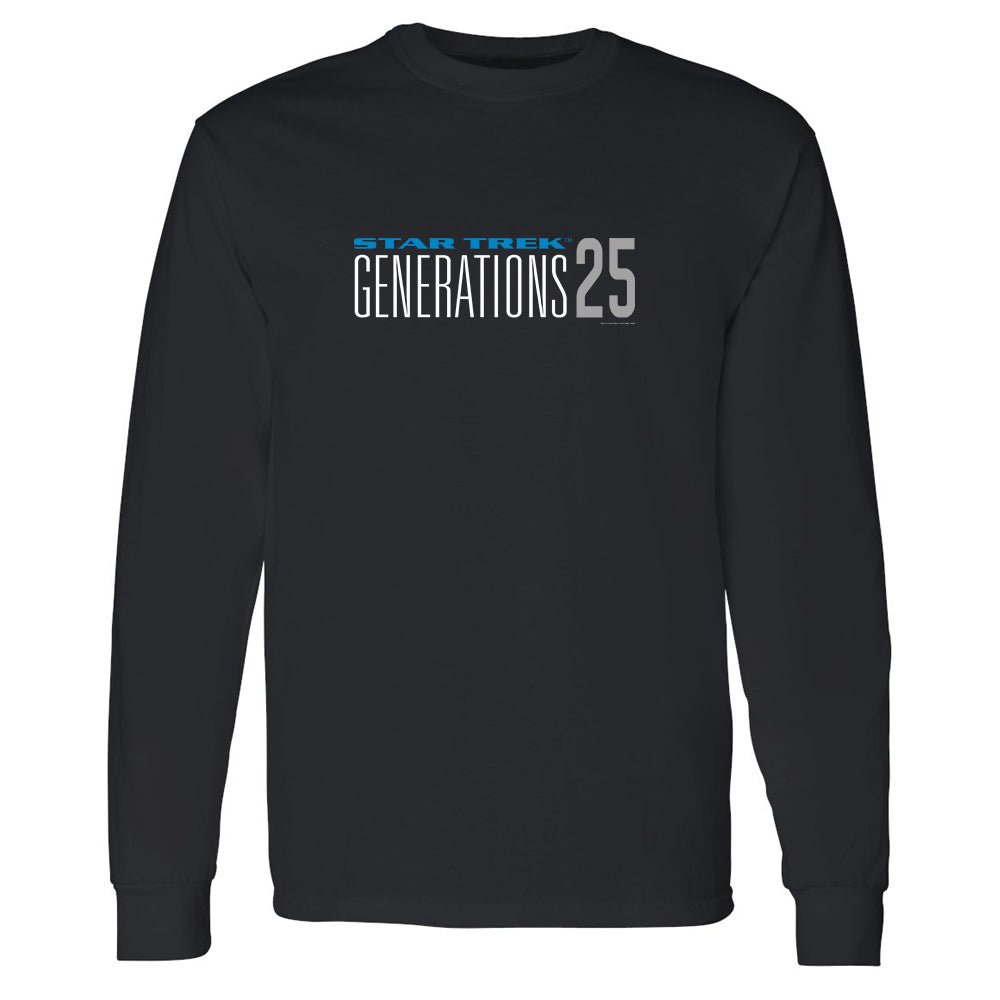 Star Trek: Generations 25 Logo Adult Long Sleeve T - Shirt - Paramount Shop