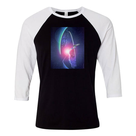 Star Trek: Generations Kirk & Picard 3/4 Sleeve Baseball T - Shirt - Paramount Shop