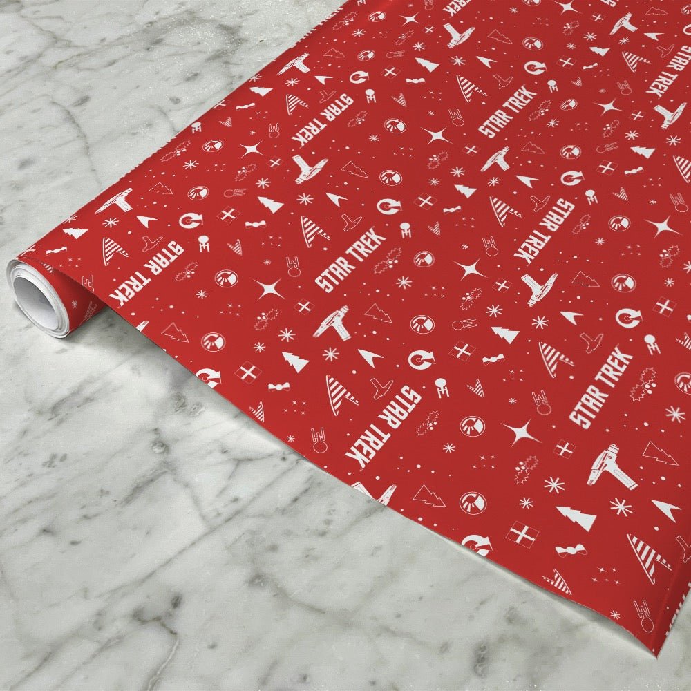Star Trek Holiday Icons Wrapping Paper - Paramount Shop
