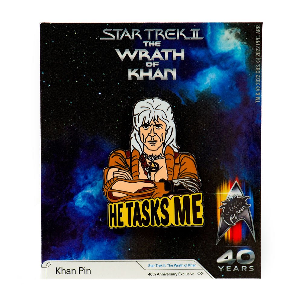 Star Trek II: The Wrath of Khan 40th Anniversary Exclusive Khan Pin - Paramount Shop