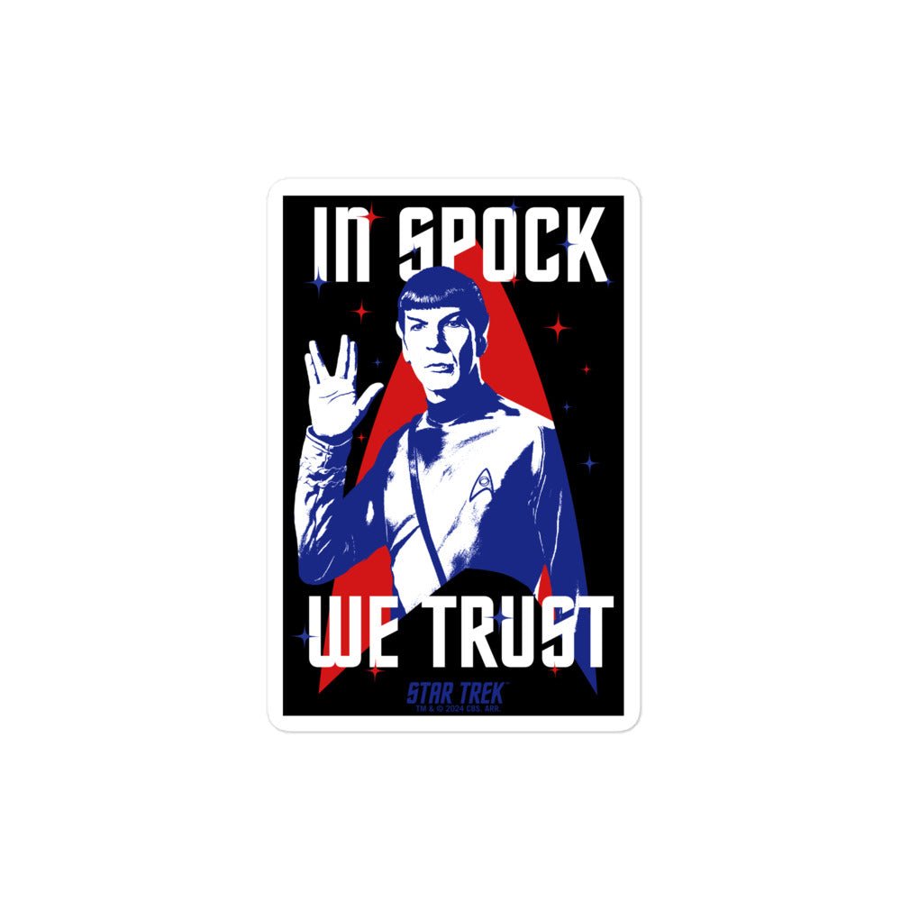 Star Trek In Spock We Trust Sticker - Paramount Shop