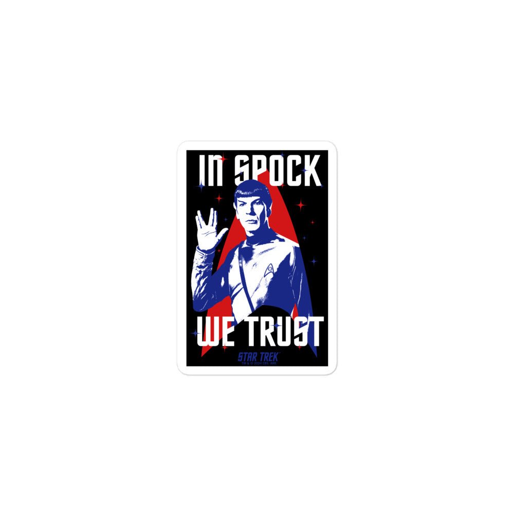 Star Trek In Spock We Trust Sticker - Paramount Shop