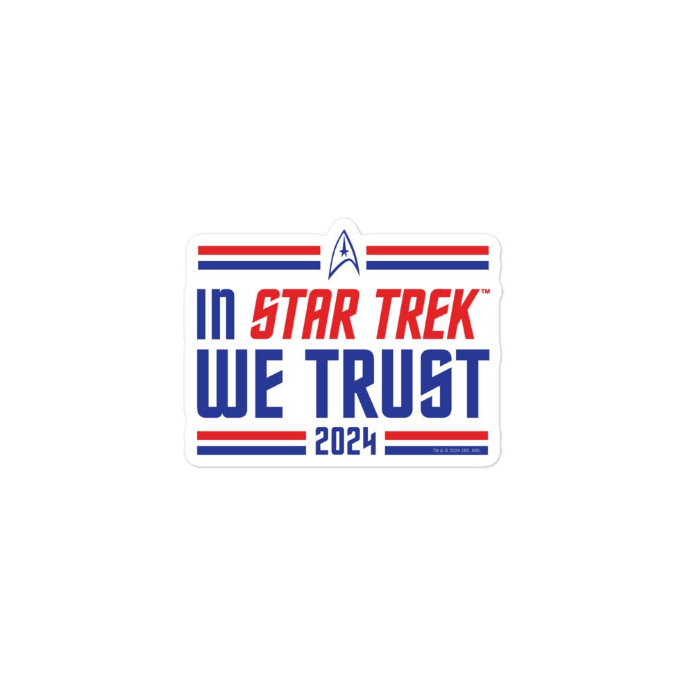 Star Trek In Star Trek We Trust Sticker - Paramount Shop