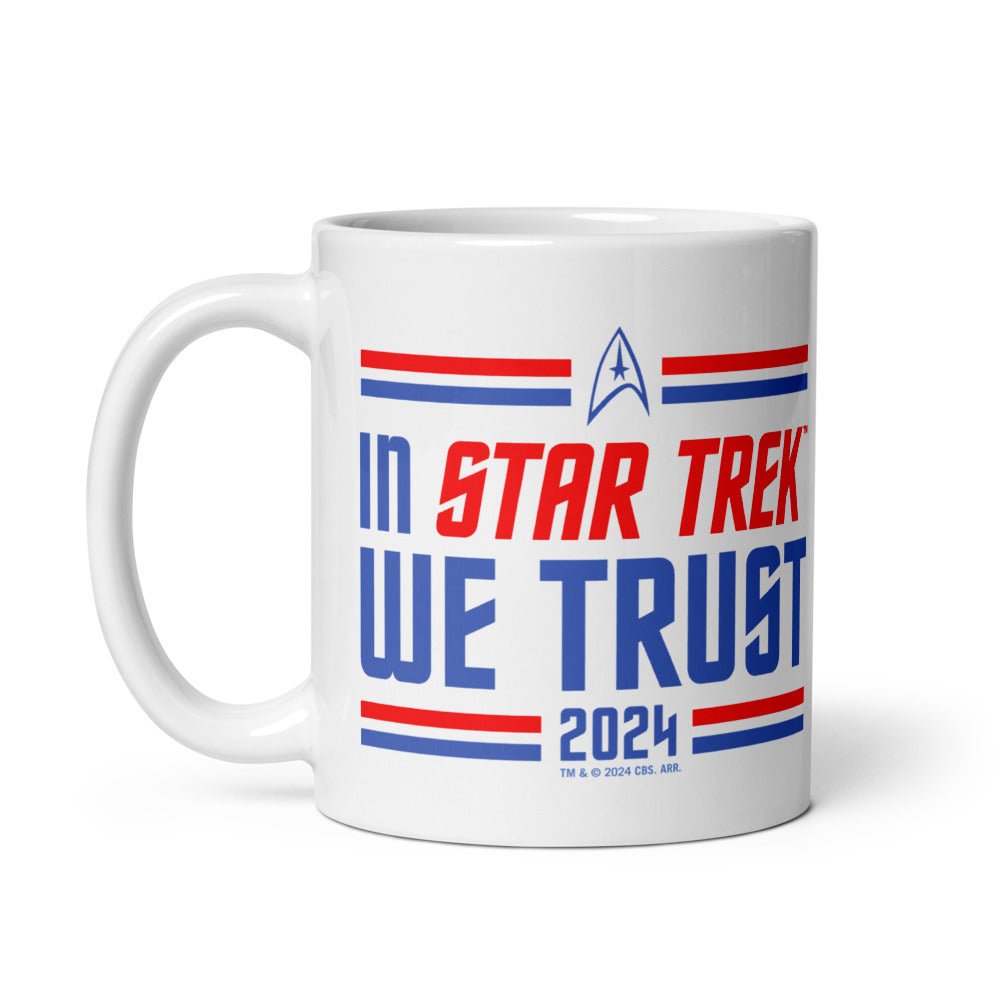 Star Trek In Star Trek We Trust White Mug - Paramount Shop