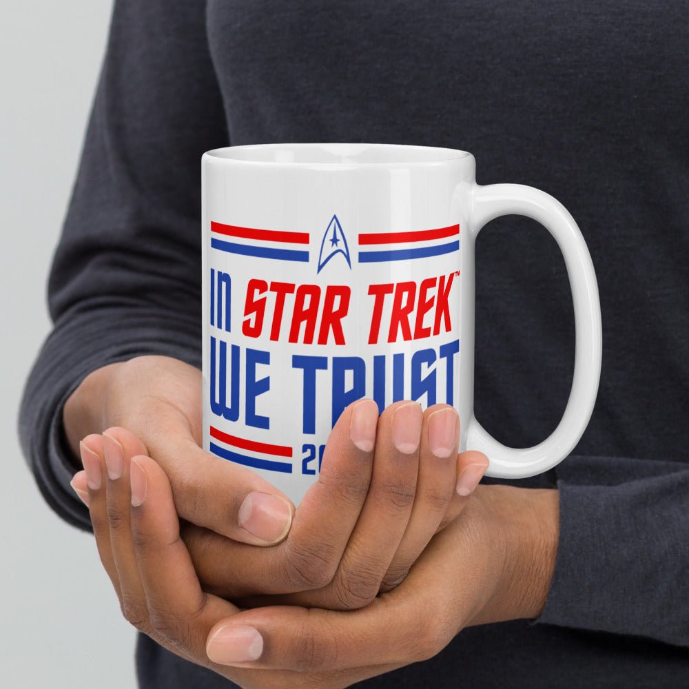 Star Trek In Star Trek We Trust White Mug - Paramount Shop