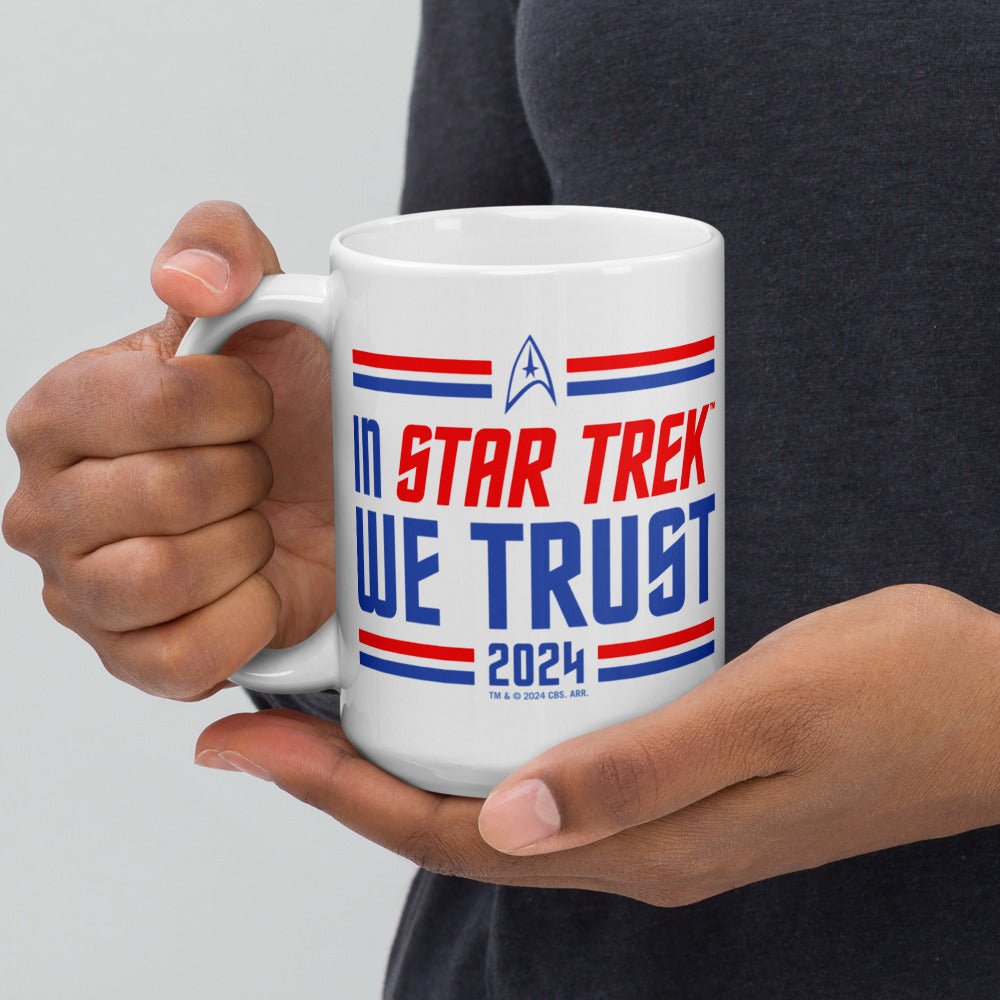 Star Trek In Star Trek We Trust White Mug - Paramount Shop