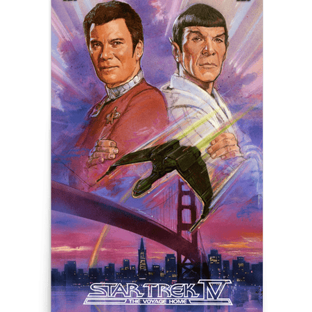 Star Trek IV: The Voyage Home Kirk & Spock Premium Satin Poster - Paramount Shop