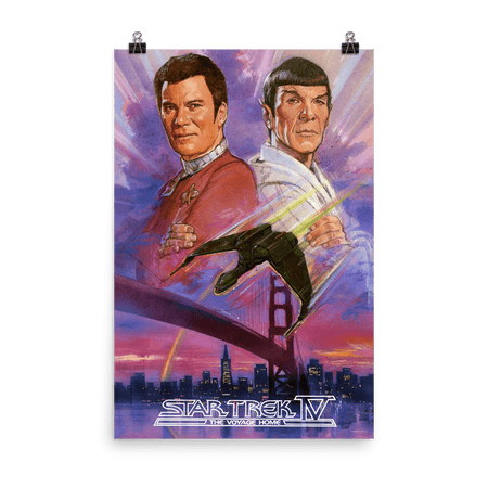 Star Trek IV: The Voyage Home Kirk & Spock Premium Satin Poster - Paramount Shop