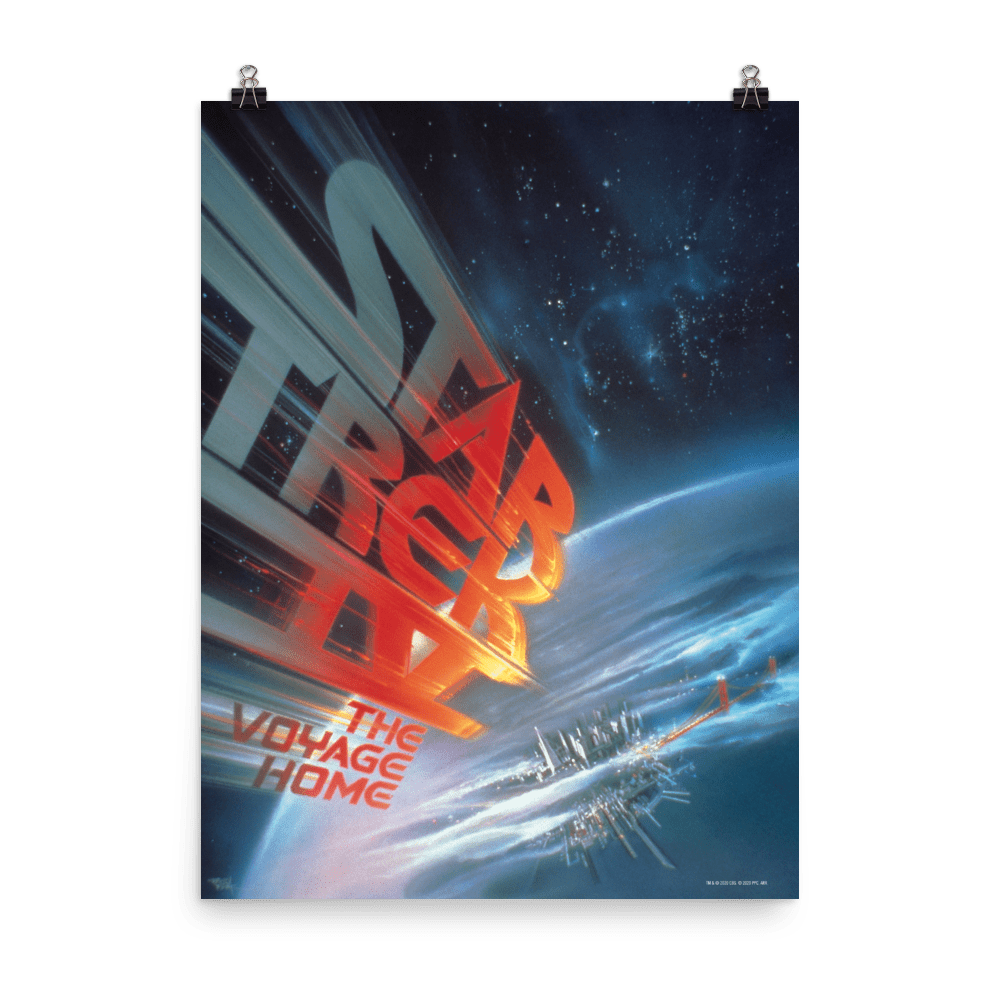 Star Trek IV: The Voyage Home LOGO Premium Satin Poster - Paramount Shop