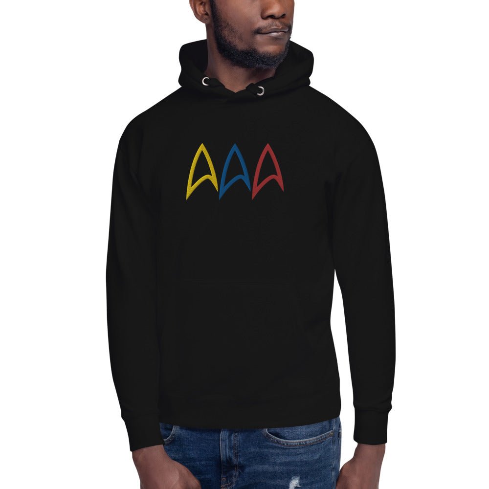 Star Trek Live Long Prosper Delta Embroidered Hoodie - Paramount Shop