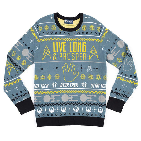 Star Trek Live Long & Prosper Holiday Knitted Sweater - Paramount Shop