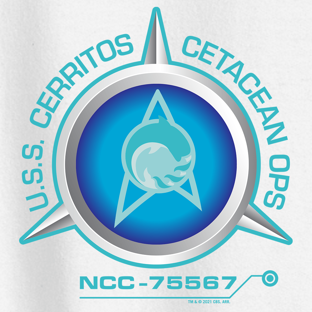 Star Trek: Lower Decks Cetacean Ops Delta Large Logo Fleece Crewneck Sweatshirt - Paramount Shop