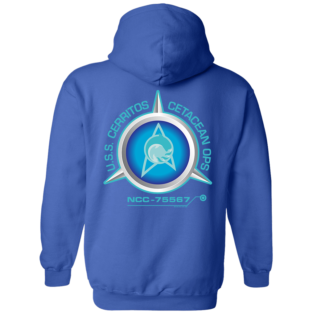 Star Trek: Lower Decks Cetacean Ops Delta Logo Fleece Hooded Sweatshirt - Paramount Shop