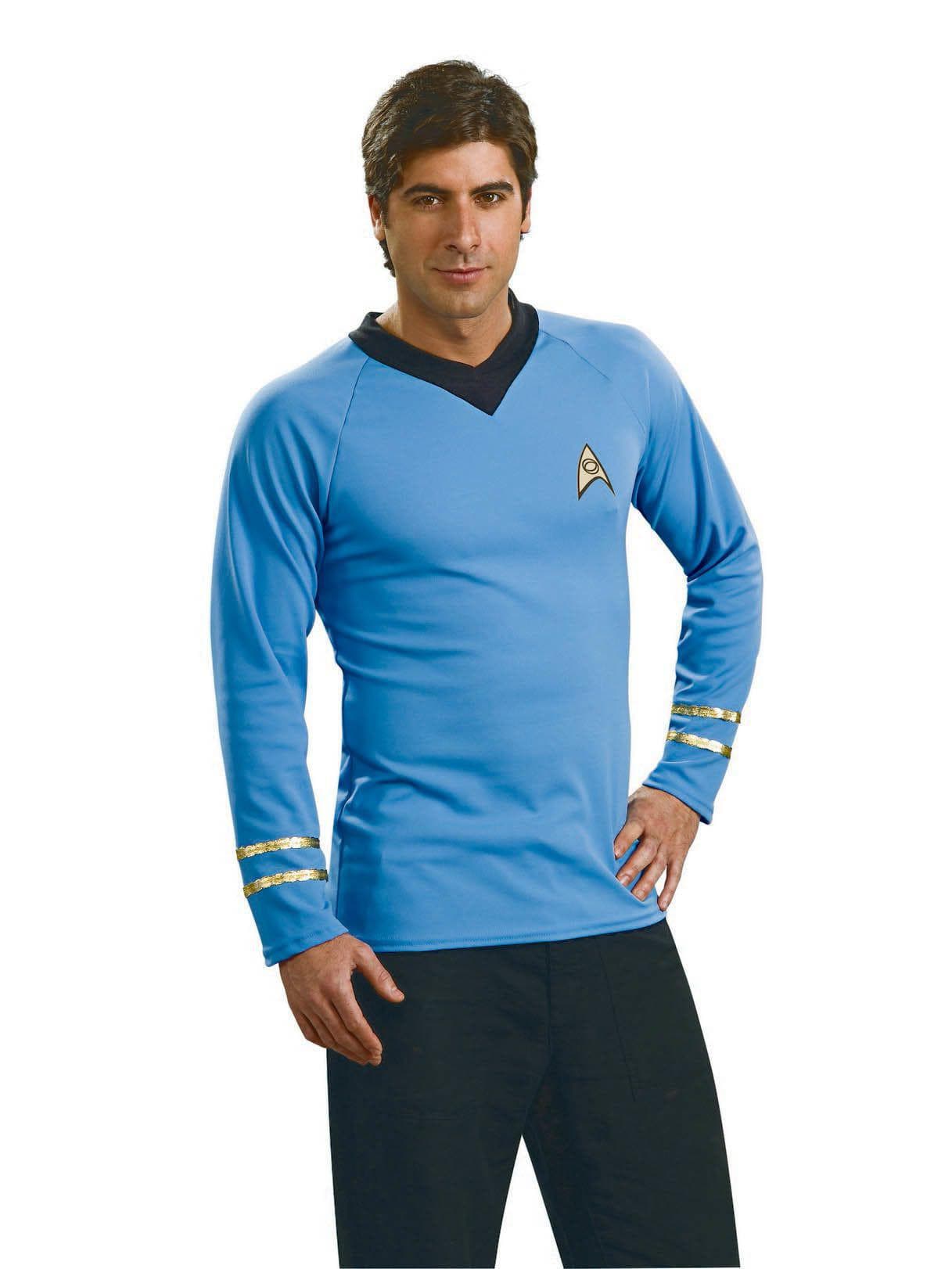 Star Trek Men's Deluxe Classic Blue Costume Shirt - Paramount Shop