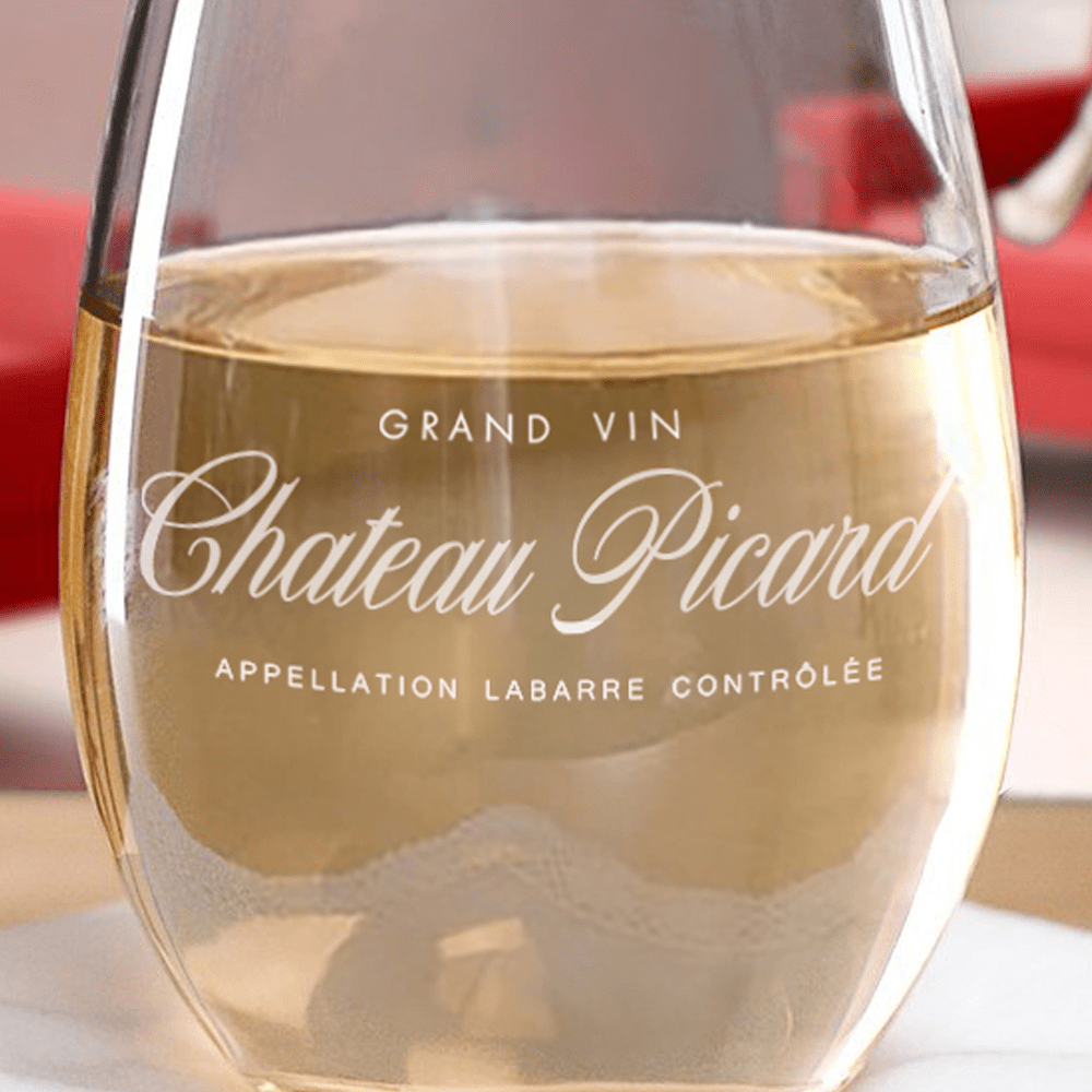Star Trek: Picard Chateau Picard Stemless Wine Glass - Paramount Shop