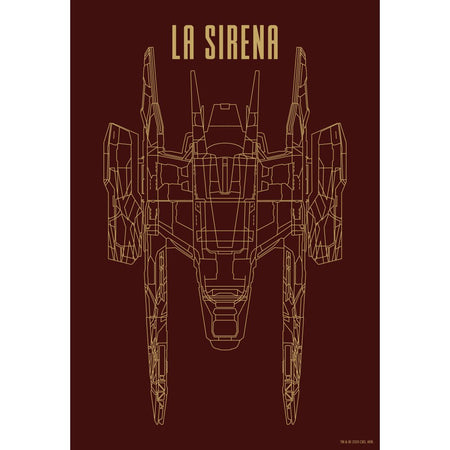 Star Trek: Picard La Sirena Schematic Acrylic Tray - Paramount Shop