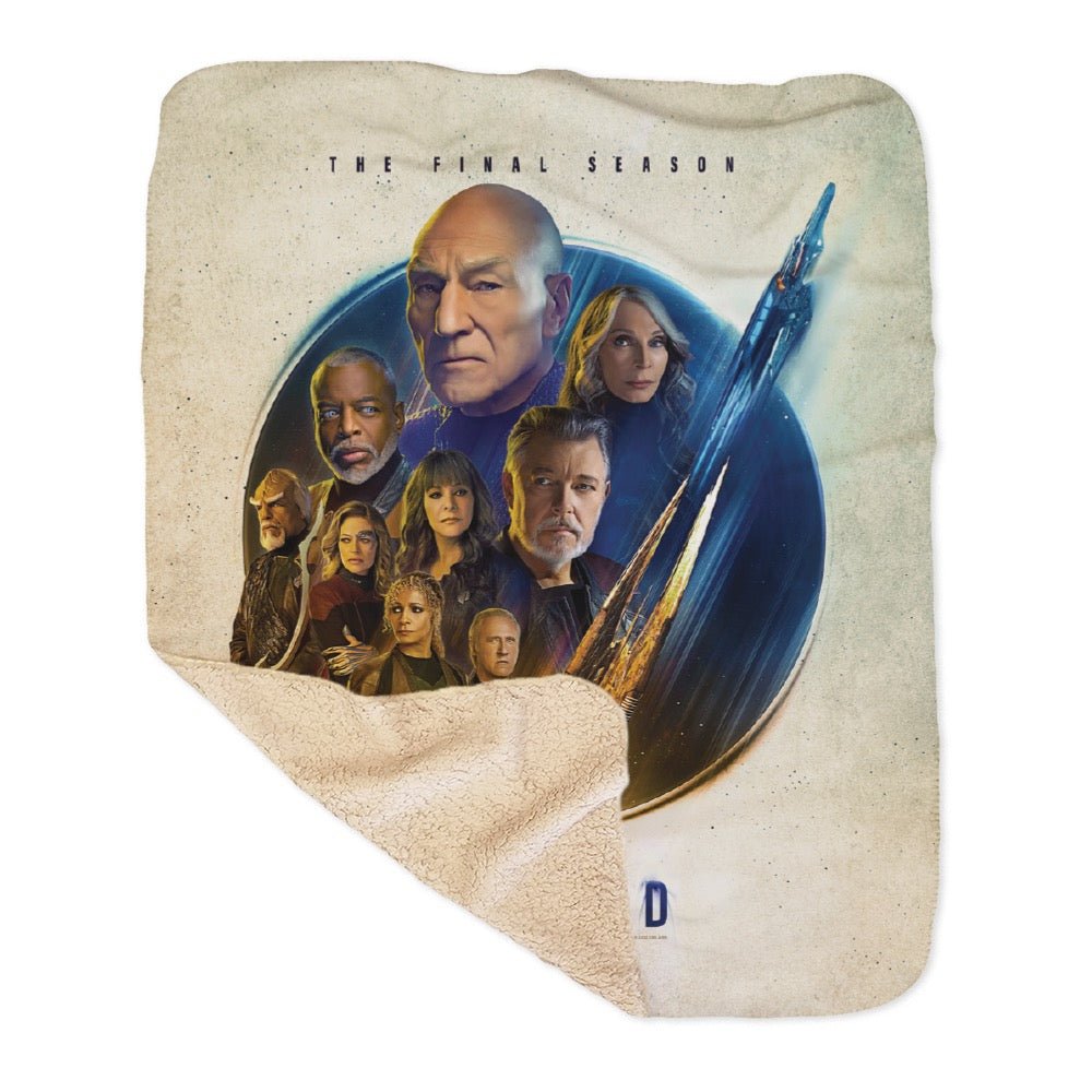 Star Trek: Picard Season 3 Cast Sherpa Blanket - Paramount Shop