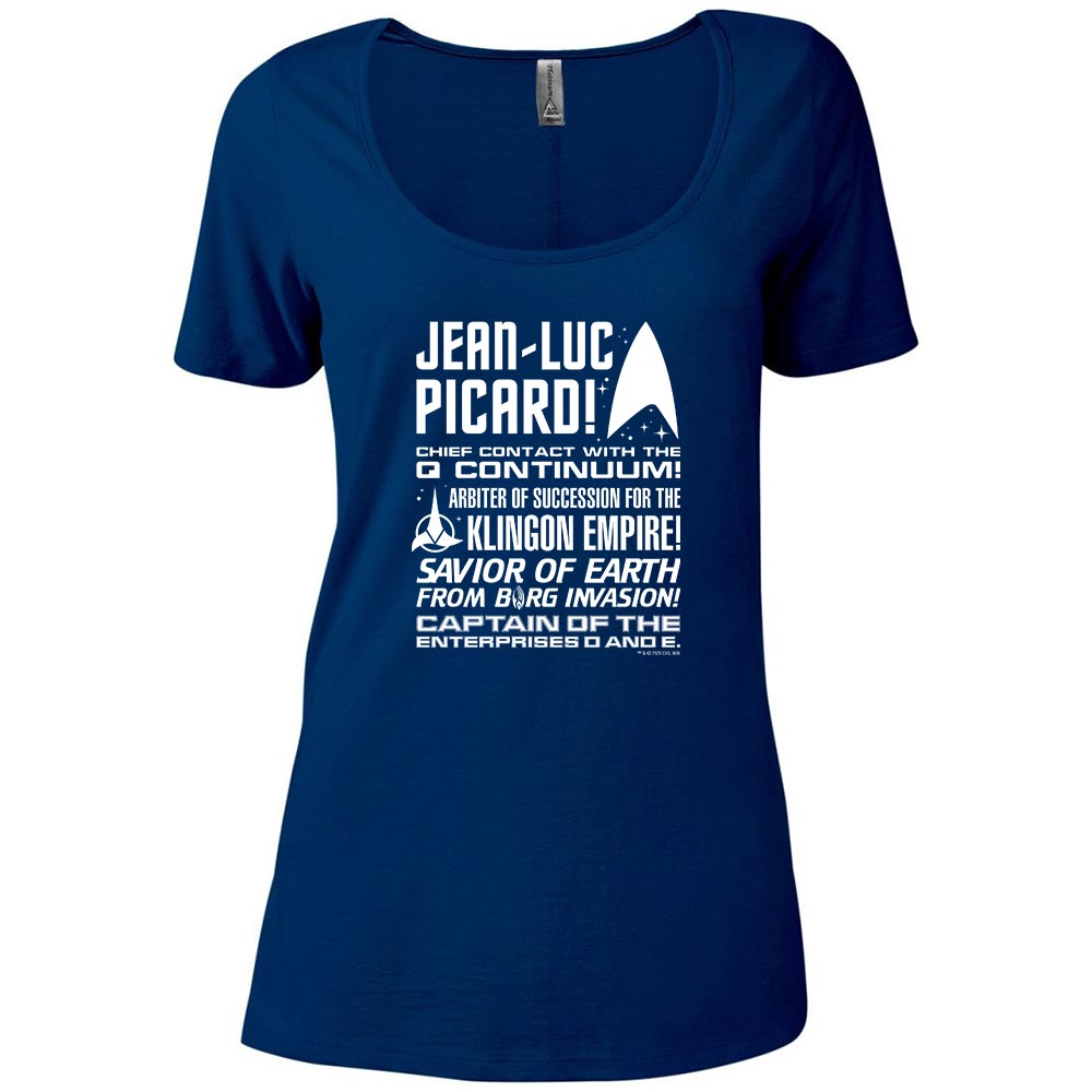 Star Trek: Picard Tribute Women's Relaxed Scoop Neck T - Shirt - Paramount Shop