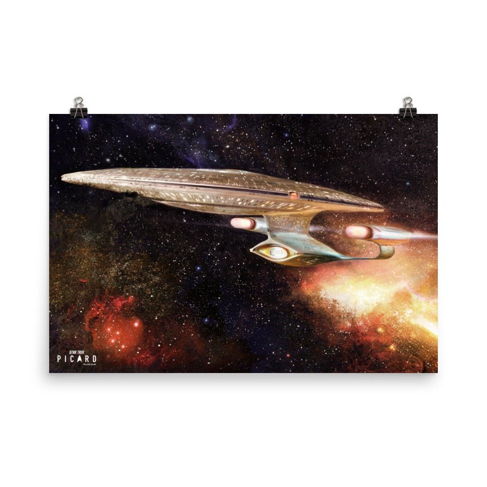 Star Trek: Picard U.S.S. Enterprise 1701-D Ready Room Malerei Premium Matte Papier Poster