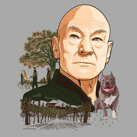 Star Trek: Picard Vineyard Portrait Adult Short Sleeve T - Shirt - Paramount Shop