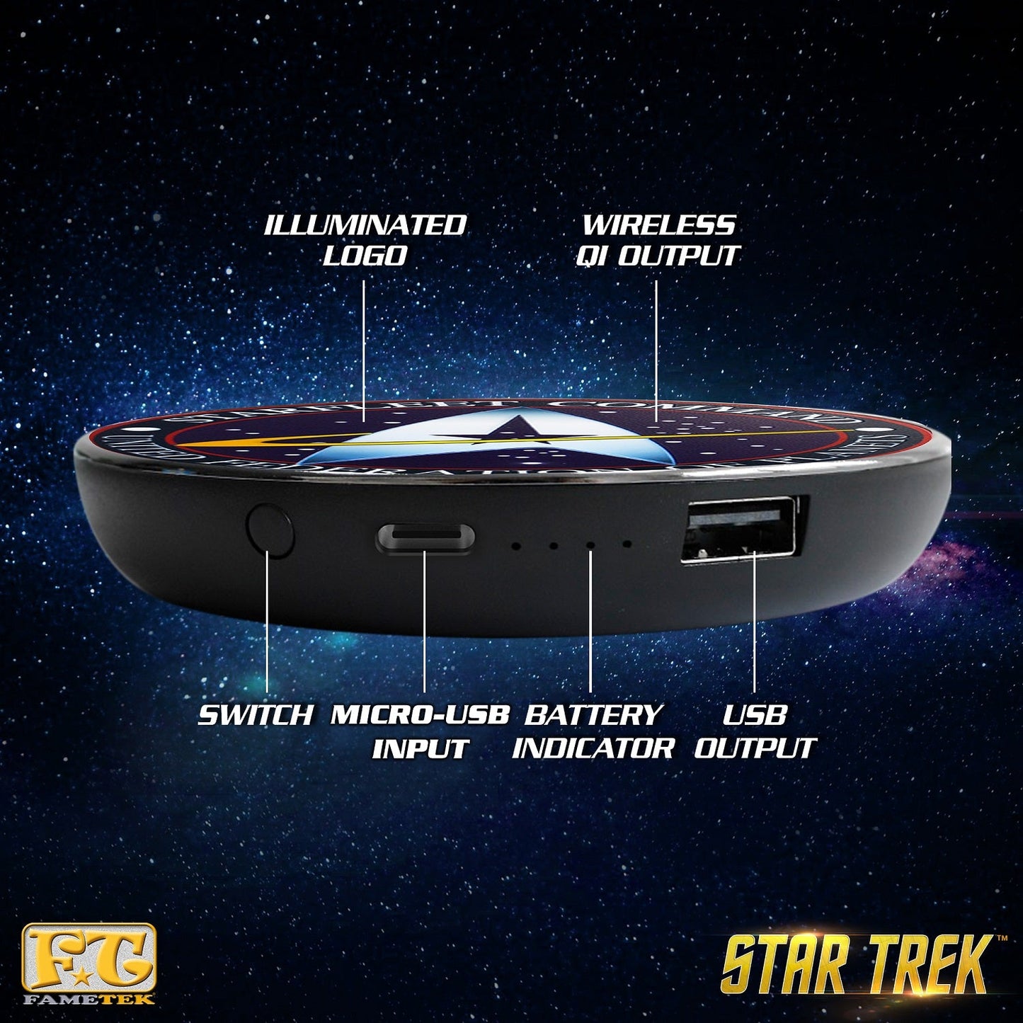 Star Trek Qi Wireless Charger - Paramount Shop
