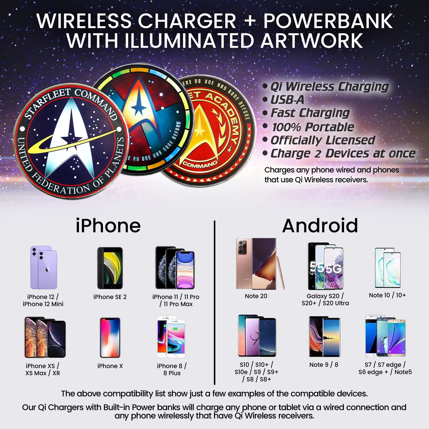 Star Trek Qi Wireless Charger - Paramount Shop