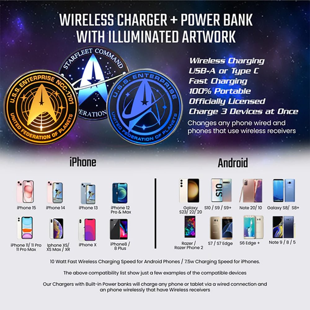 Star Trek Qi Wireless Charger - Paramount Shop