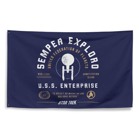 Star Trek Semper Exploro Flag - Paramount Shop