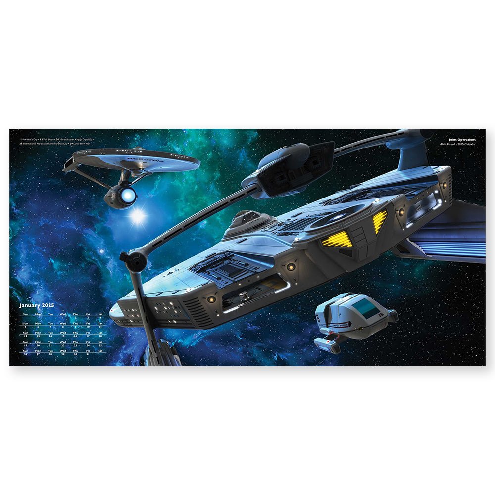 Star Trek Ships of the Line 2025 Wall Calendar - Paramount Shop