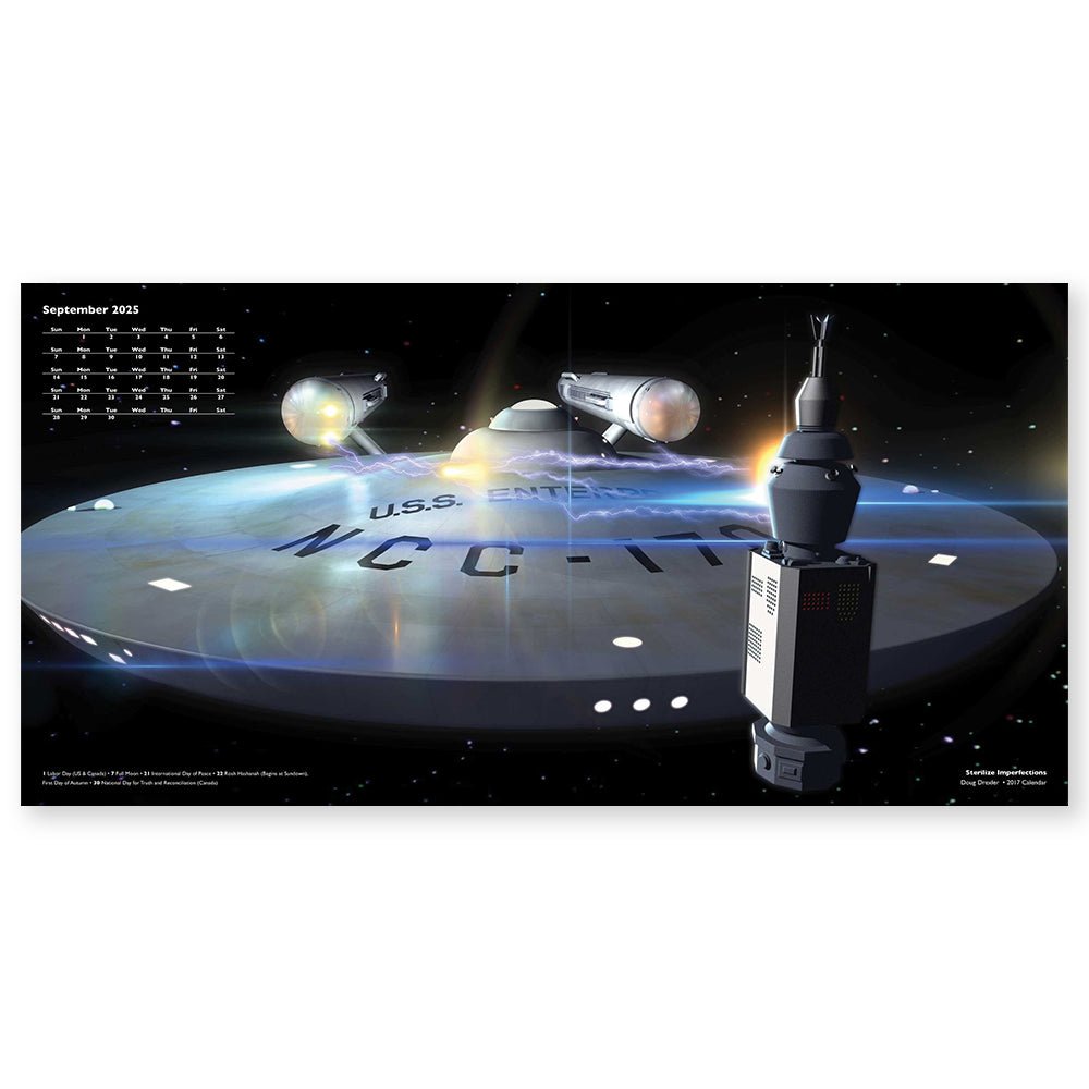 Star Trek Ships of the Line 2025 Wall Calendar - Paramount Shop