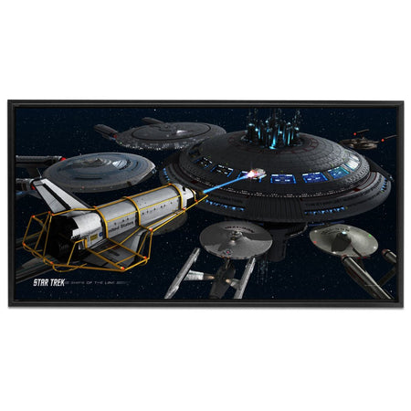 Star Trek Ships of the Line Acquisition Floating Frame Wrapped Canvas - Paramount Shop