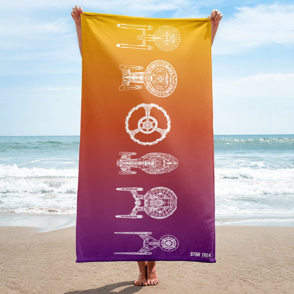 Star Trek Ships Of The Line Beach Towel - Paramount Shop